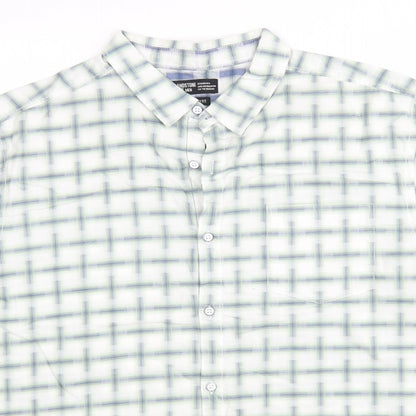 Sandstone Mens Multicoloured Check Cotton  Button-Up Size XL Collared