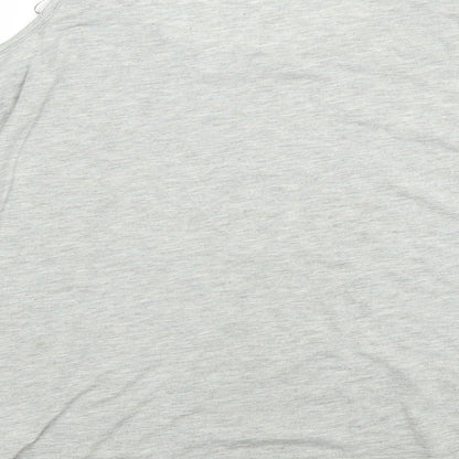 Womens UK Size 12 Internacionale Grey Basic T-Shirt
