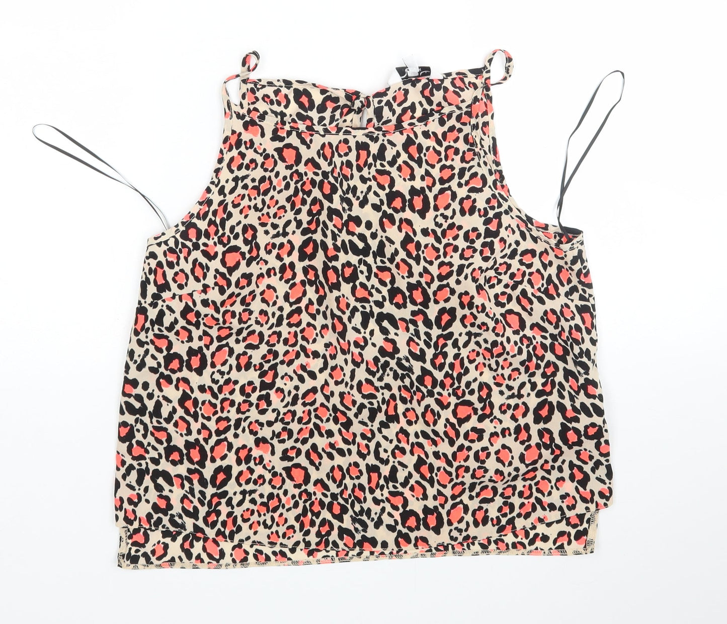 Womens UK Size 10 New Look Multicoloured Basic Tank