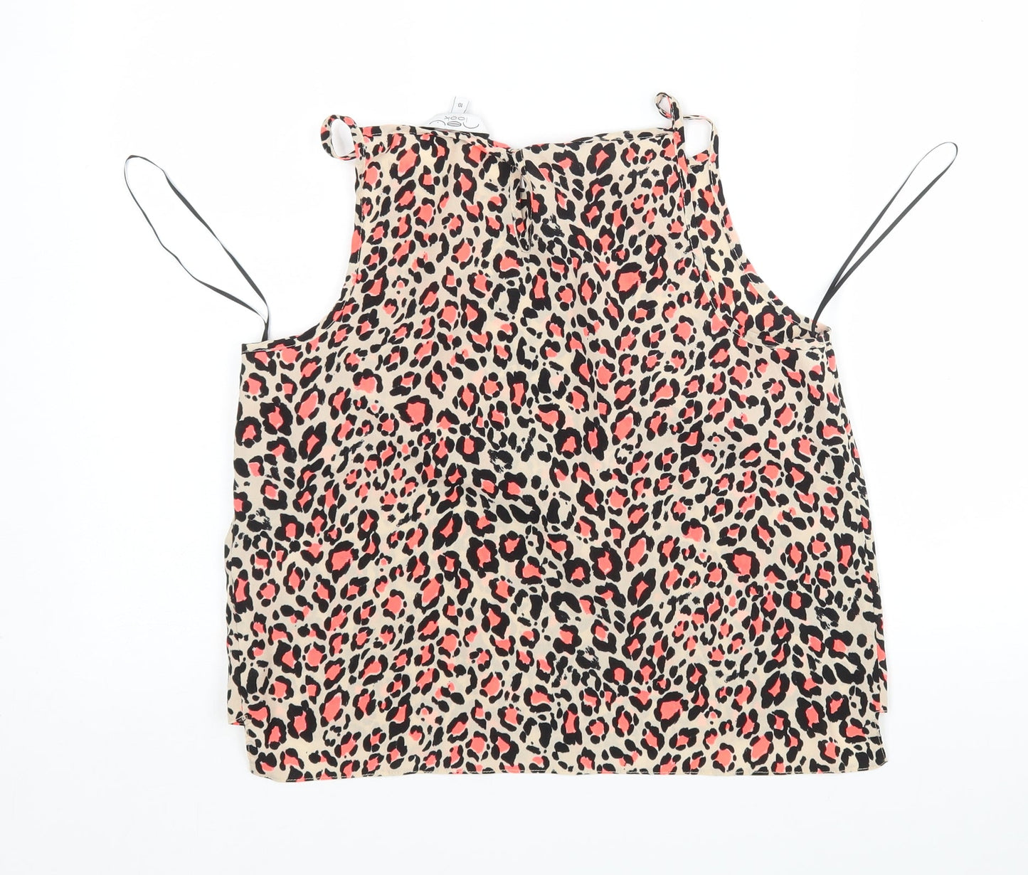 Womens UK Size 10 New Look Multicoloured Basic Tank