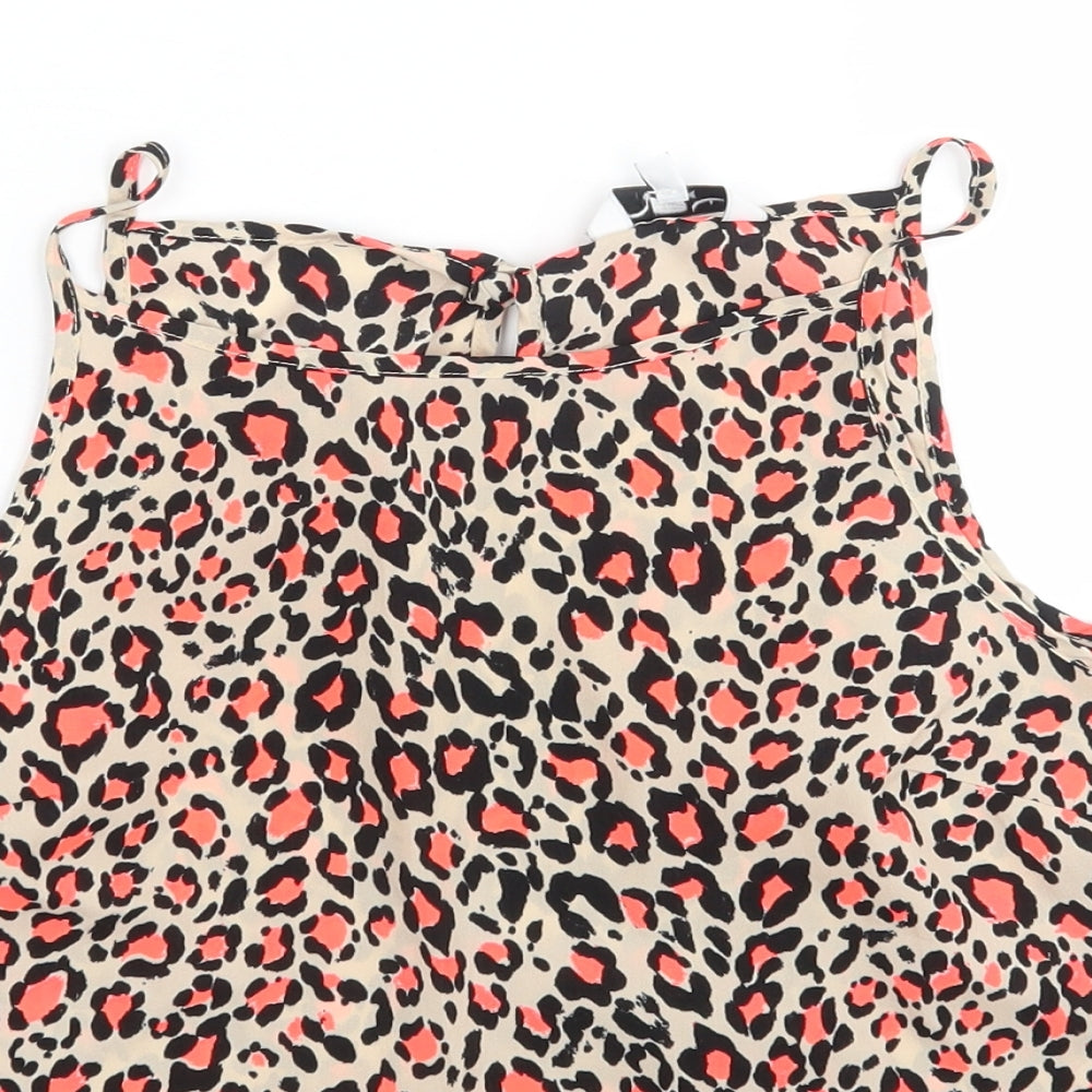 Womens UK Size 10 New Look Multicoloured Basic Tank