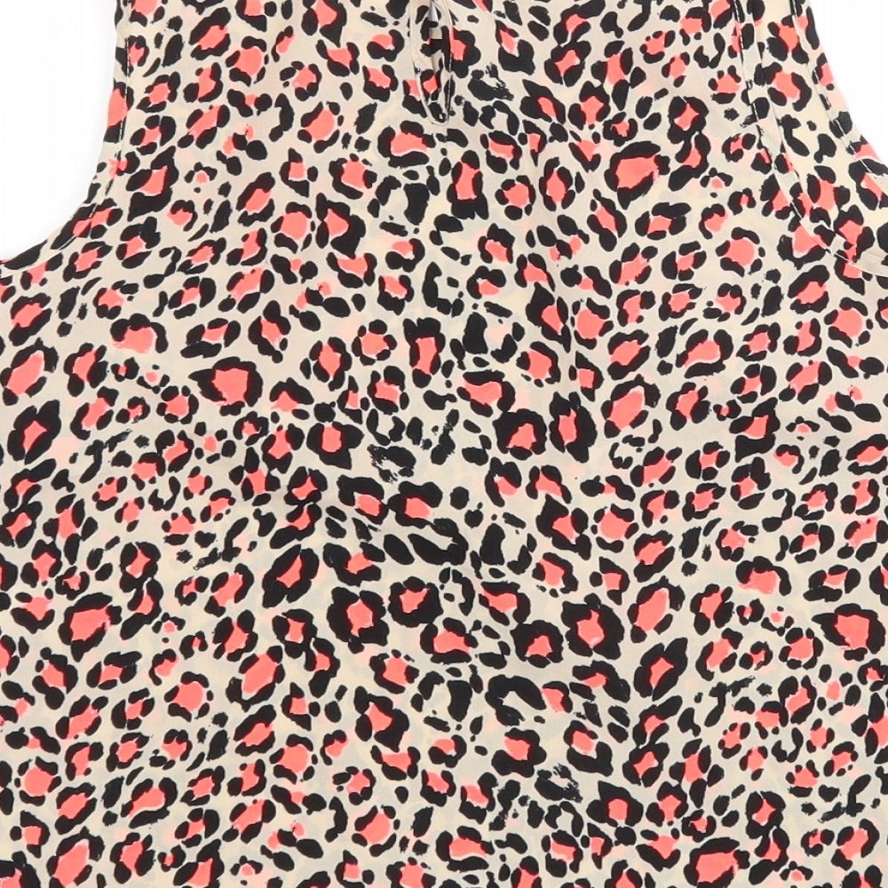 Womens UK Size 10 New Look Multicoloured Basic Tank