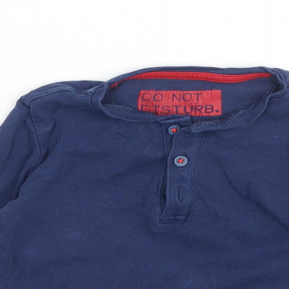 M&S Baby Blue  Cotton  Pyjama Top Size 18-24 Months