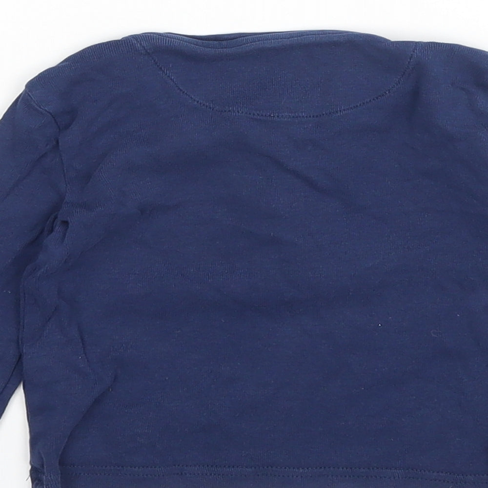 M&S Baby Blue  Cotton  Pyjama Top Size 18-24 Months