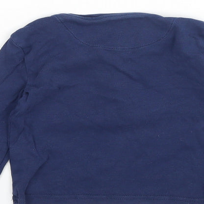 M&S Baby Blue  Cotton  Pyjama Top Size 18-24 Months