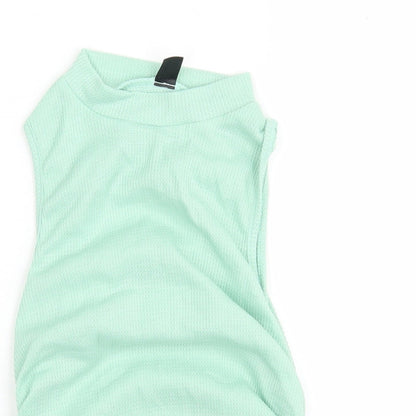 Shein  Womens Green Round Neck  Polyester Vest Jumper Size M