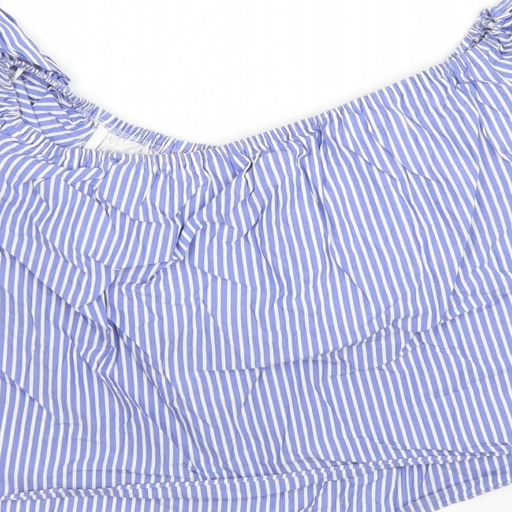 Womens UK Size M Zara Multicoloured Basic Blouse