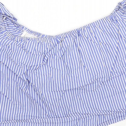 Womens UK Size M Zara Multicoloured Basic Blouse