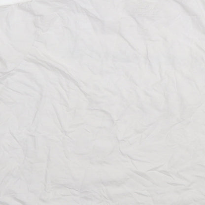 Primark Womens White  Cotton Basic T-Shirt Size L Round Neck