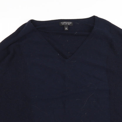 Womens UK Size 6 Topshop Blue Pullover Jumper