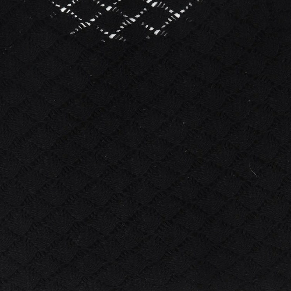 Miso Womens Black Argyle/Diamond Acrylic Pullover Sweatshirt Size 10
