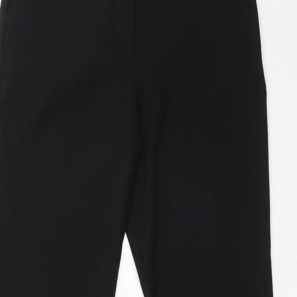 Womens UK Size 10 New Look Regular Fit Dress Pants Black Trousers