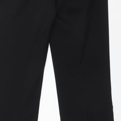 Womens UK Size 10 New Look Regular Fit Dress Pants Black Trousers
