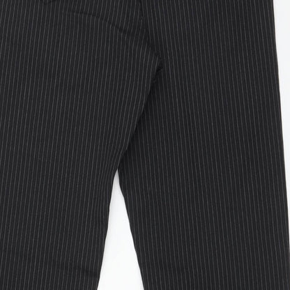 Womens UK Size 32 NEXT Regular Fit Dress Pants Black Trousers