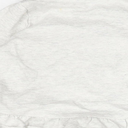 George Girls Grey  Cotton Basic T-Shirt Size 0-3 Months Round Neck  - THE CUTEST BEAR AROUND PADDINGTON