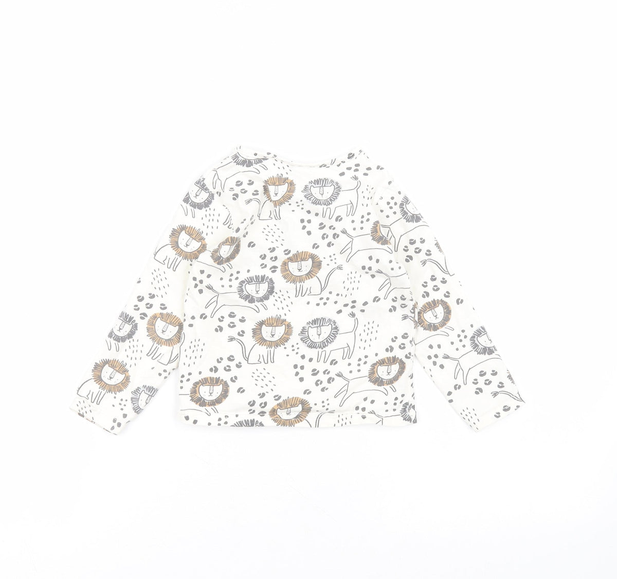 Additional front view of Tu boys’ white cotton basic t-shirt, size 12, years round neck