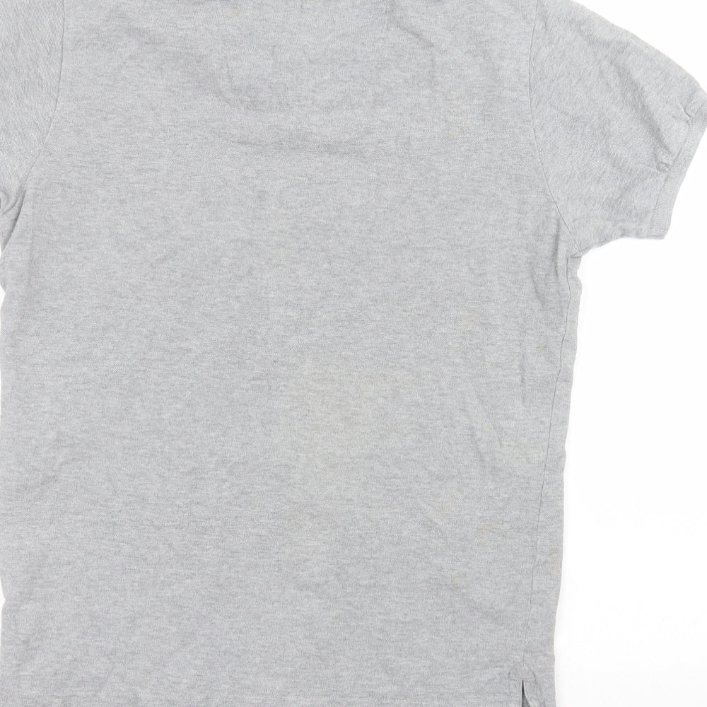 B.C.LDN Mens Grey  Cotton  Polo Size S Collared