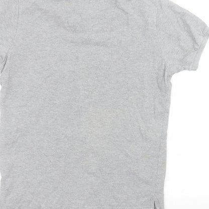 B.C.LDN Mens Grey  Cotton  Polo Size S Collared