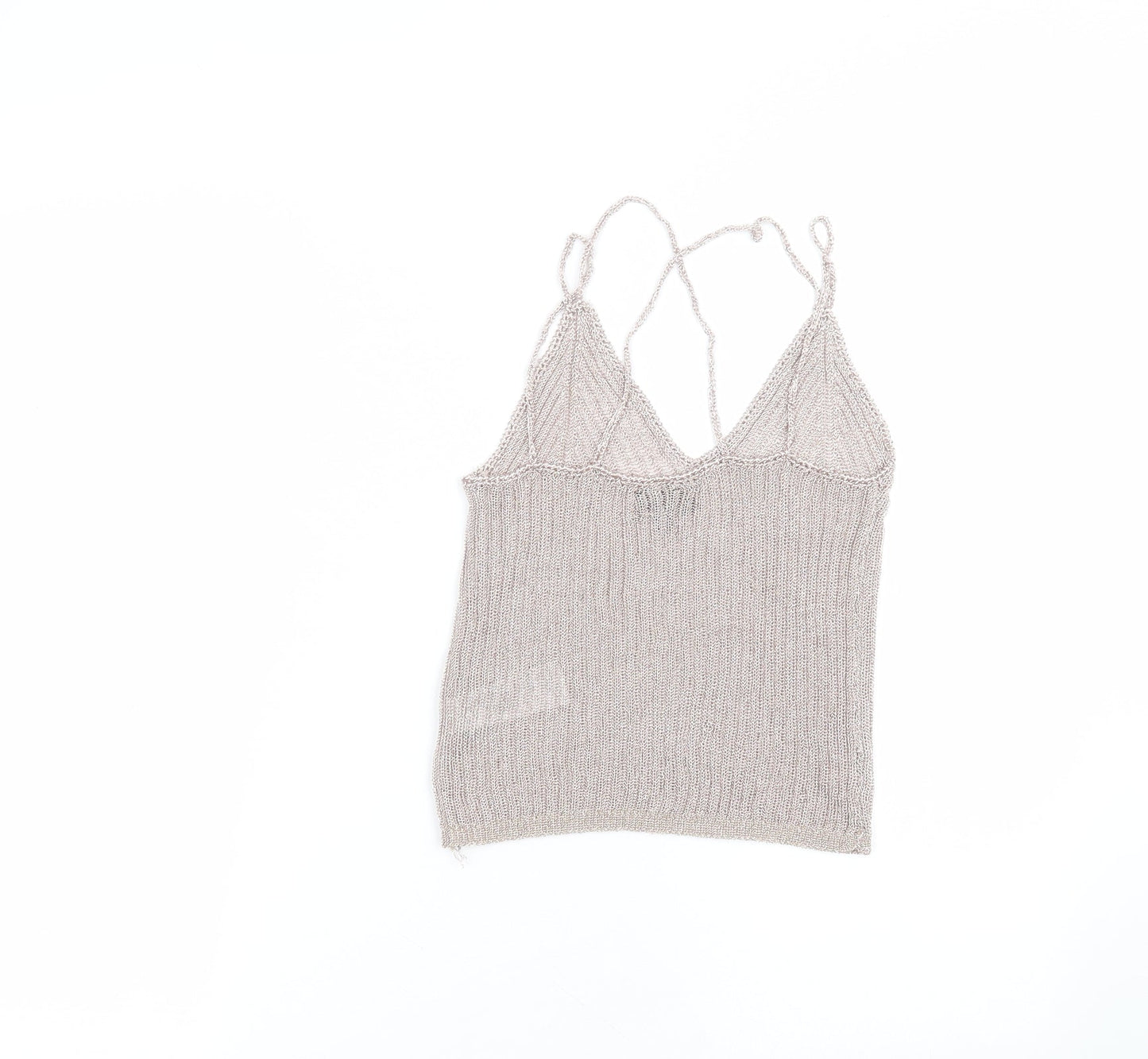 Womens UK Size 6 Topshop Pink Basic T-Shirt