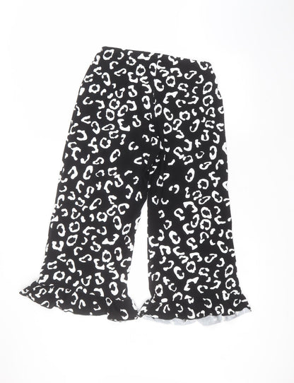 Womens UK Size 12 ASOS Regular Fit Cropped Black Trousers