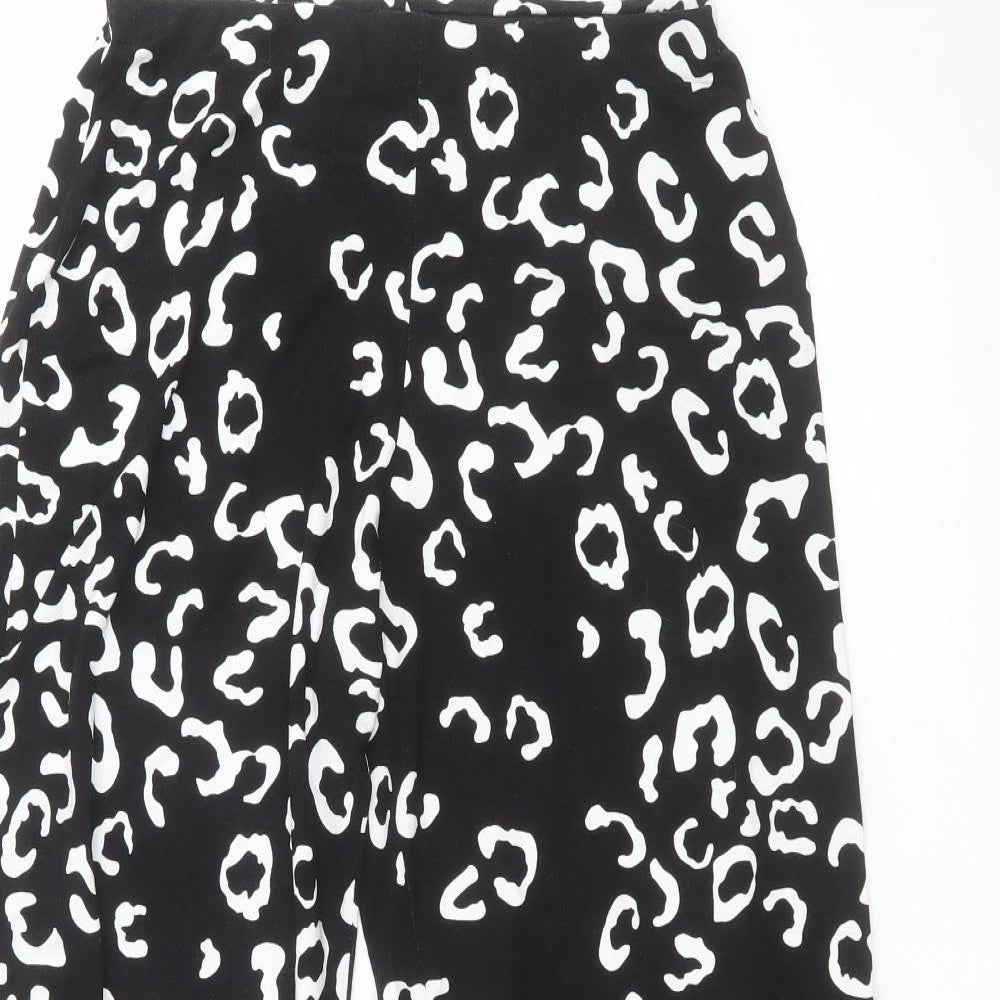 Womens UK Size 12 ASOS Regular Fit Cropped Black Trousers