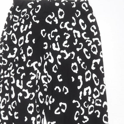 Womens UK Size 12 ASOS Regular Fit Cropped Black Trousers