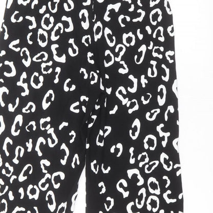 Womens UK Size 12 ASOS Regular Fit Cropped Black Trousers