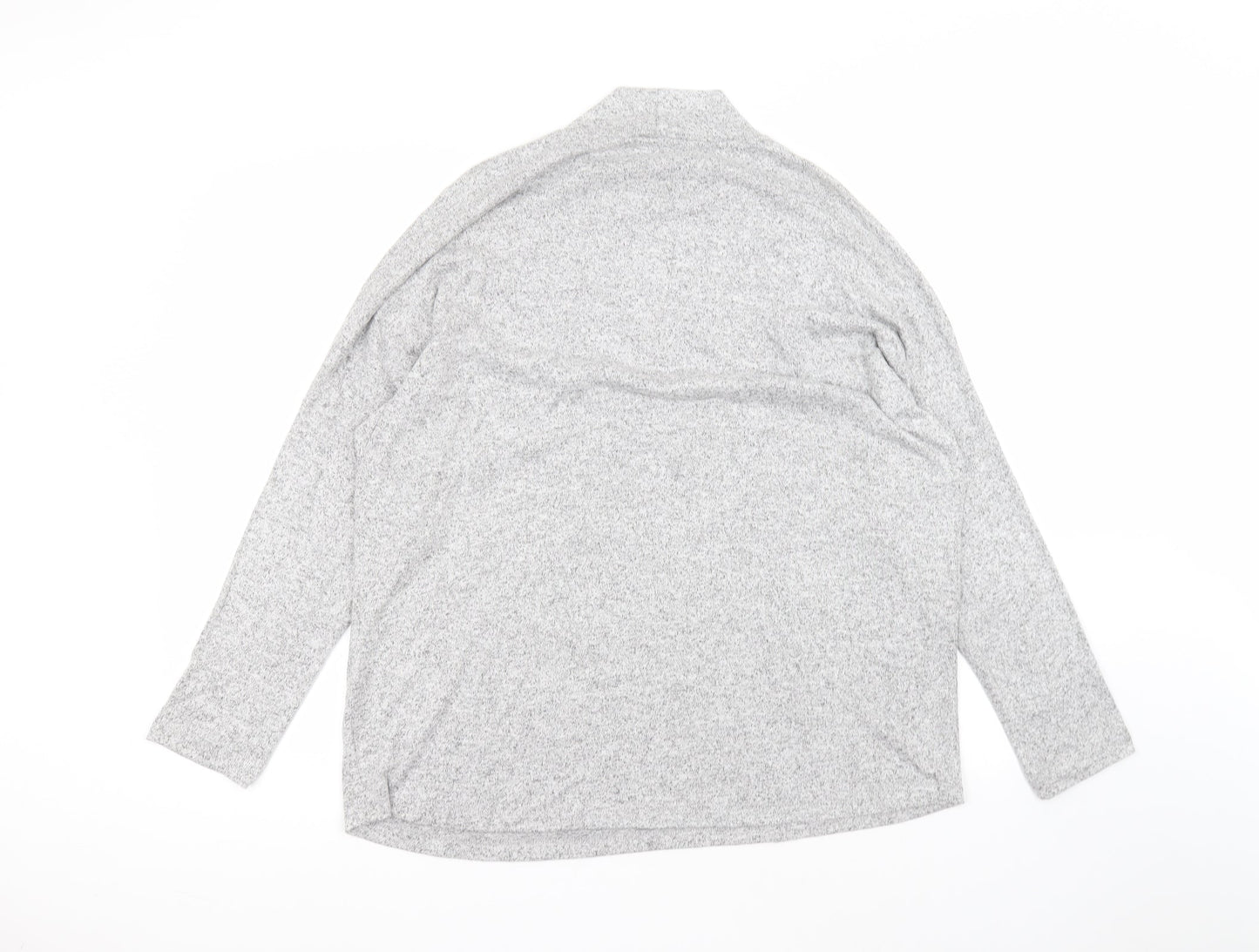 Womens UK Size L Select Grey Basic T-Shirt