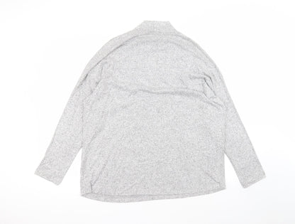 Womens UK Size L Select Grey Basic T-Shirt
