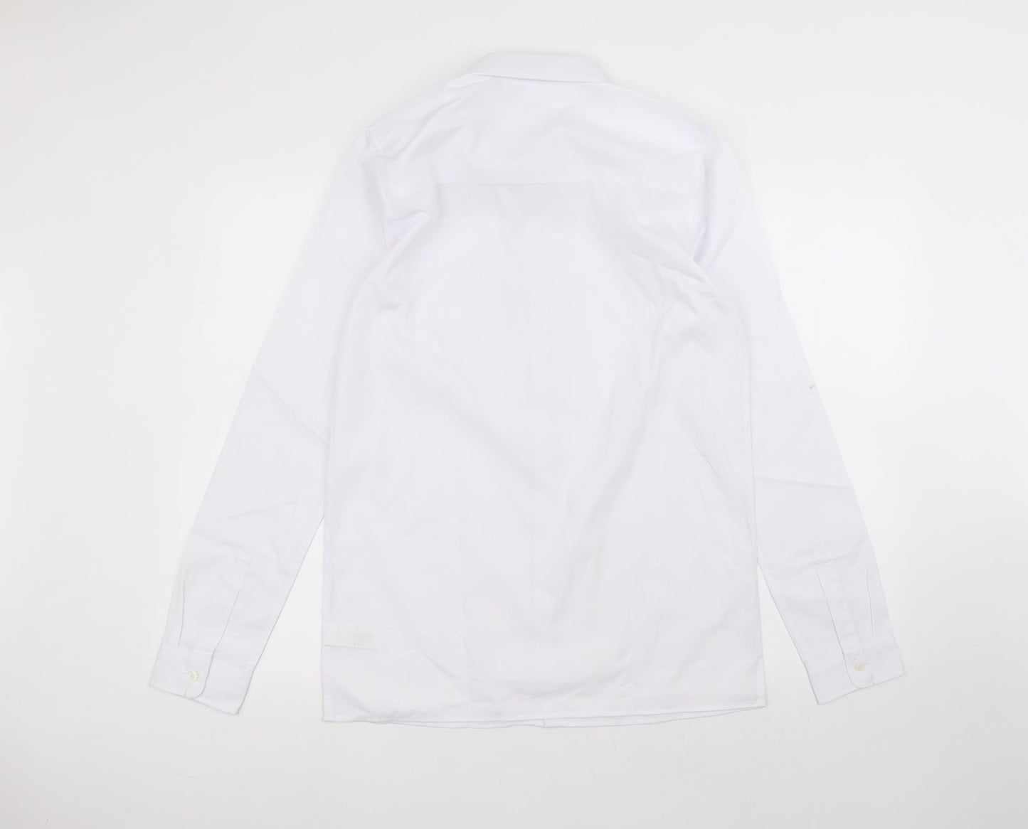 NEXT Boys White  Polyester Basic Button-Up Size 16 Years Collared
