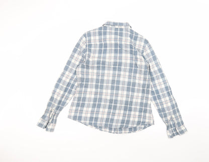 Womens UK Size 12 Dorothy Perkins Blue Basic Button-Up