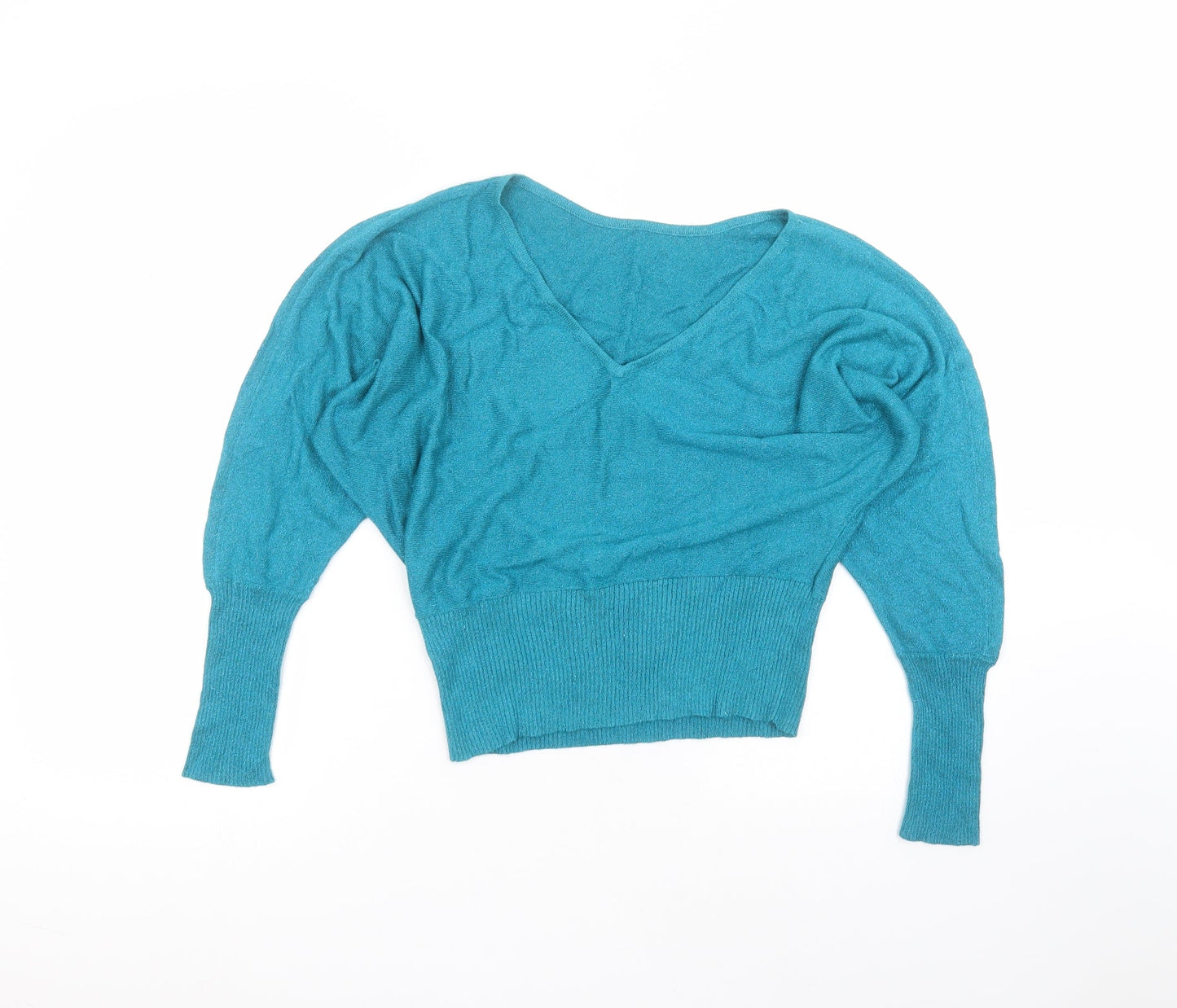 Womens UK Size 12 Preworn Blue Basic T-Shirt