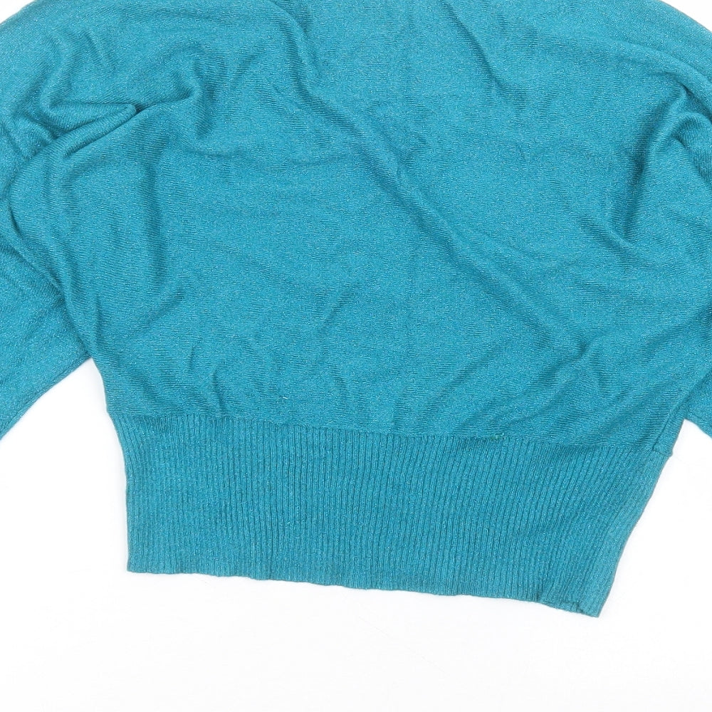 Womens UK Size 12 Preworn Blue Basic T-Shirt