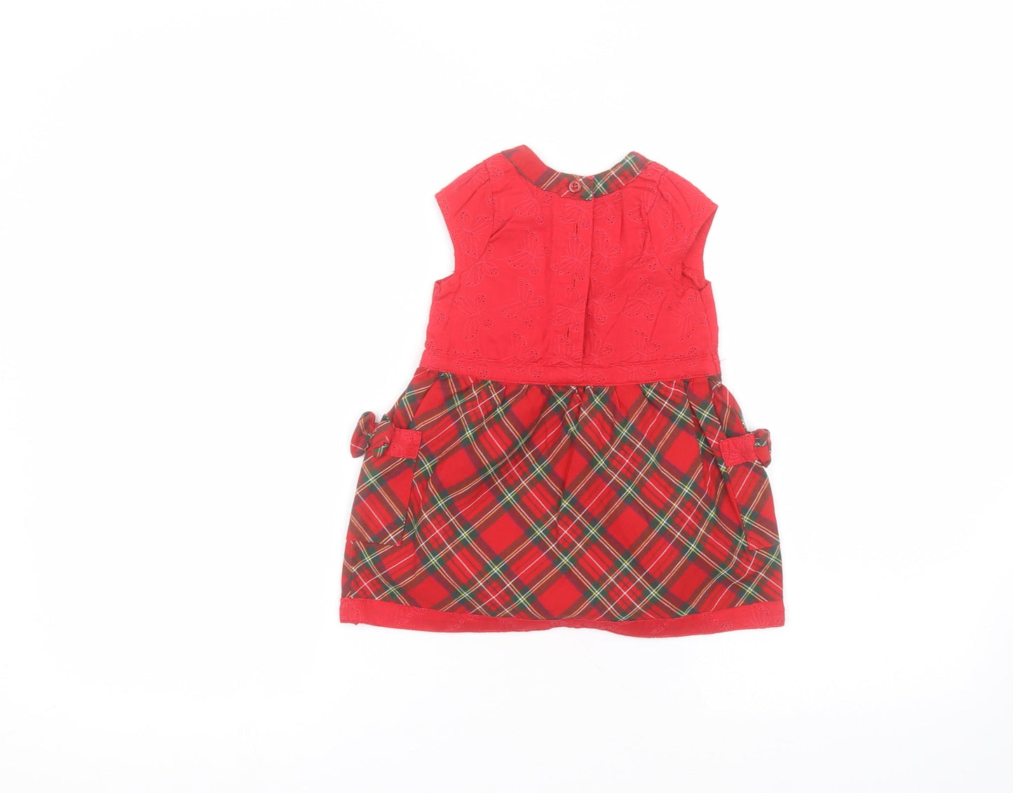 EWM Baby Red  Cotton A-Line  Size 12-18 Months  Round Neck