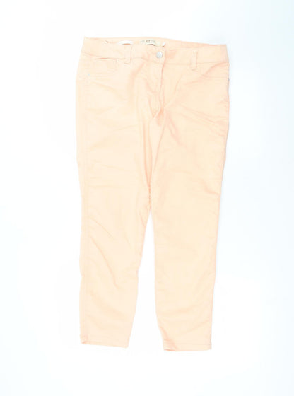 Womens UK Size 14 yes yes Regular Fit Skinny Pink Jeans