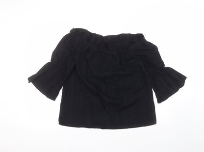Womens UK Size 12 NEXT Black Basic T-Shirt