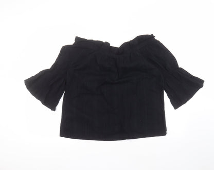 Womens UK Size 12 NEXT Black Basic T-Shirt