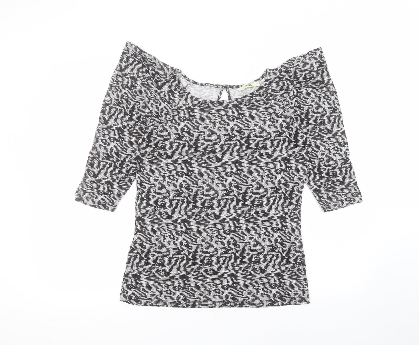 Womens UK Size M Oasis Grey Basic T-Shirt