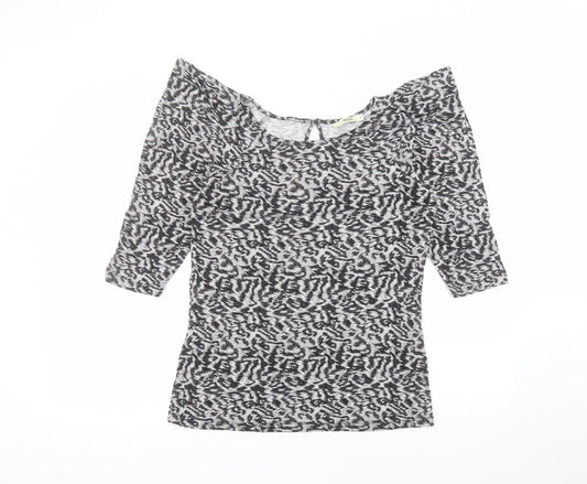 Womens UK Size M Oasis Grey Basic T-Shirt
