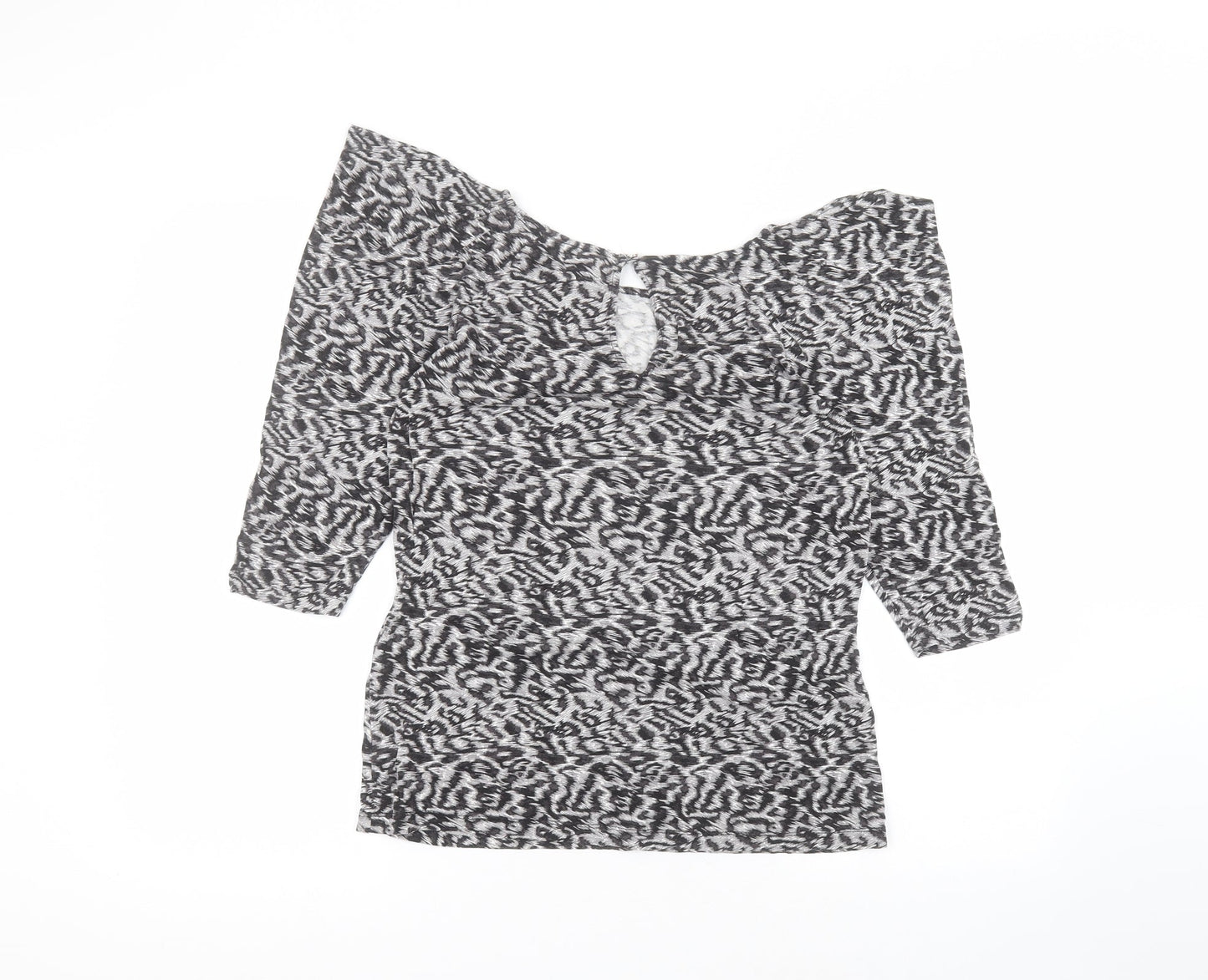Womens UK Size M Oasis Grey Basic T-Shirt