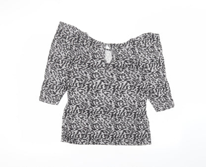 Womens UK Size M Oasis Grey Basic T-Shirt