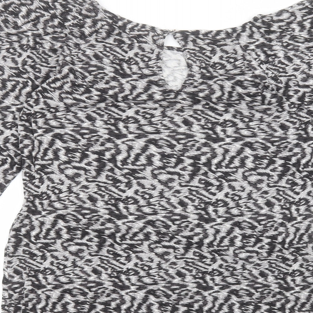 Womens UK Size M Oasis Grey Basic T-Shirt