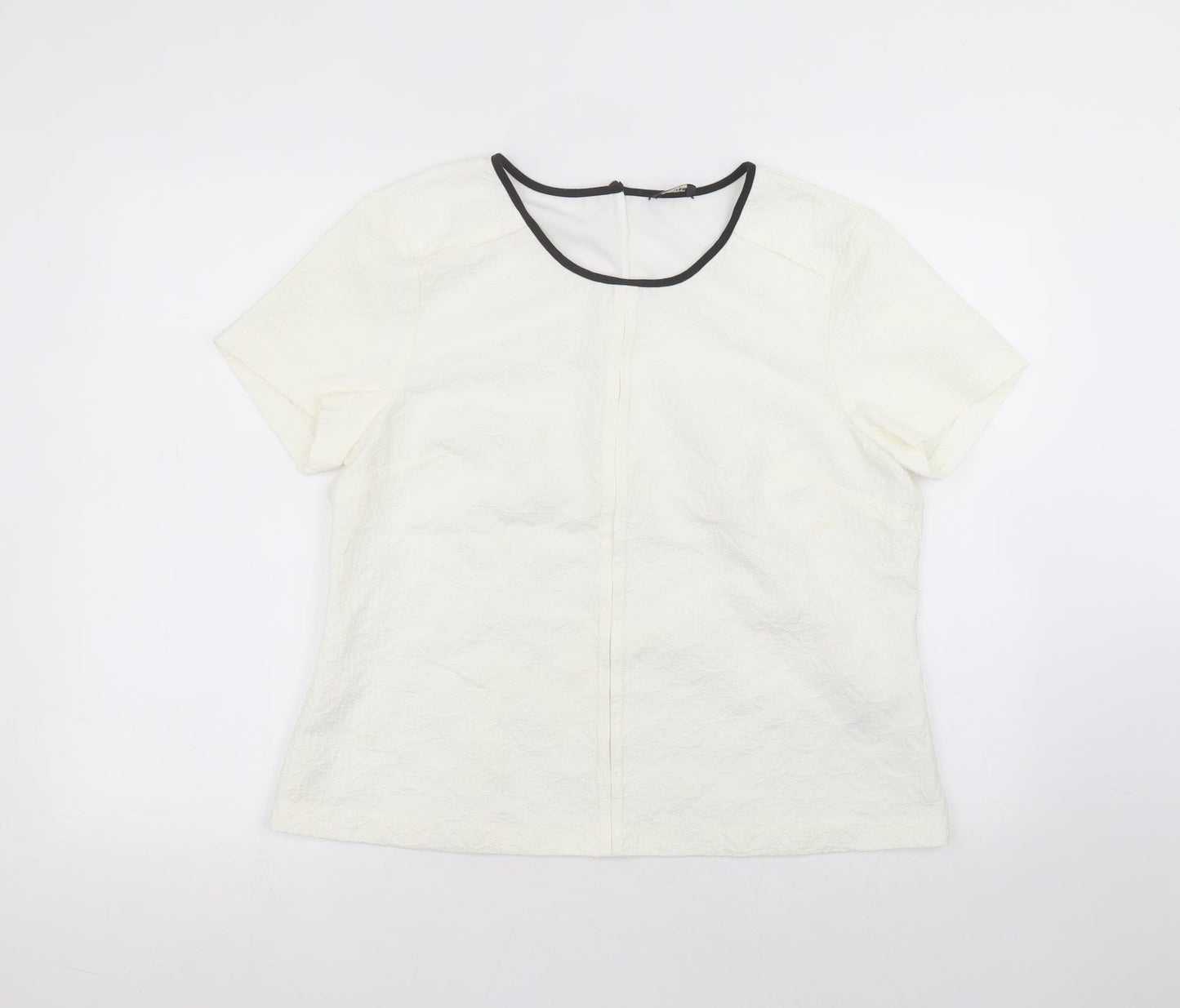 Womens UK Size 16 Oasis White Basic T-Shirt