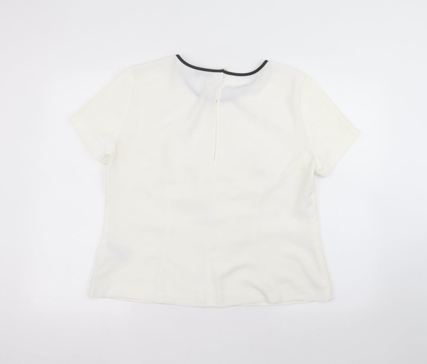 Womens UK Size 16 Oasis White Basic T-Shirt