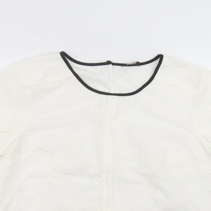 Womens UK Size 16 Oasis White Basic T-Shirt
