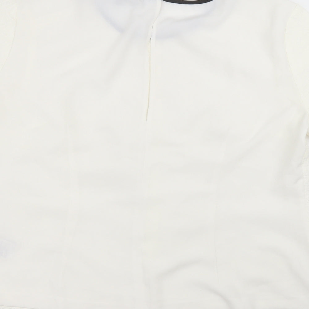 Womens UK Size 16 Oasis White Basic T-Shirt
