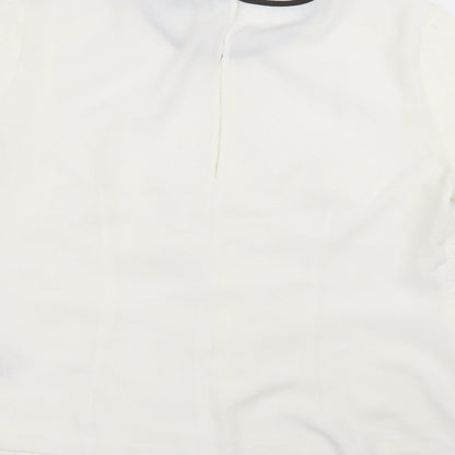 Womens UK Size 16 Oasis White Basic T-Shirt