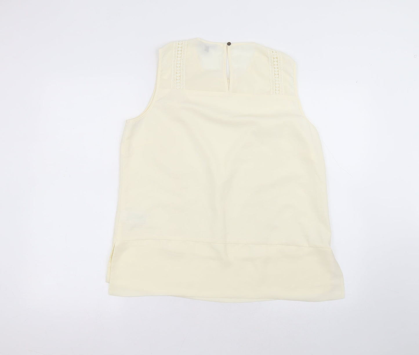Womens UK Size 16 Warehouse Beige Basic T-Shirt