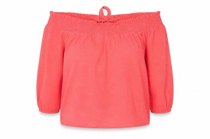 Womens UK Size 14 Primark Red Basic Blouse