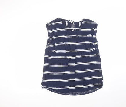 Womens UK Size M Monsoon Blue Basic T-Shirt